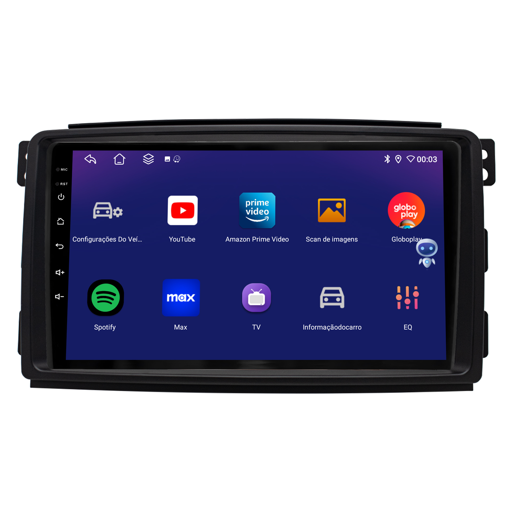 MULTIMÍDIA JOKER <BR> 4RAM 64GB 9" <BR> SMART 2008 A 2011 - Imagem 5