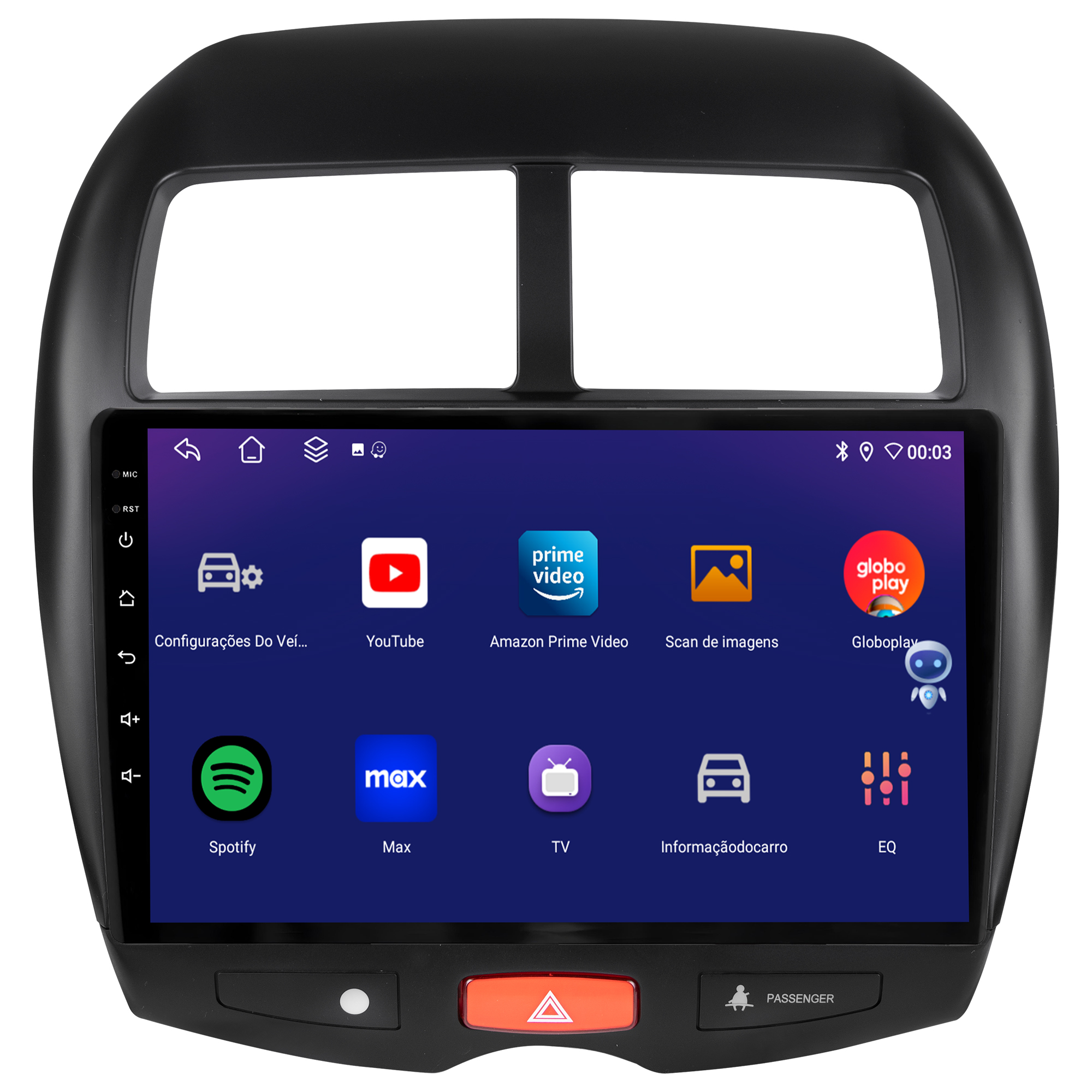 MULTIMÍDIA JOKER <BR> 4RAM 64GB 10" <BR> ASX - Imagem 5