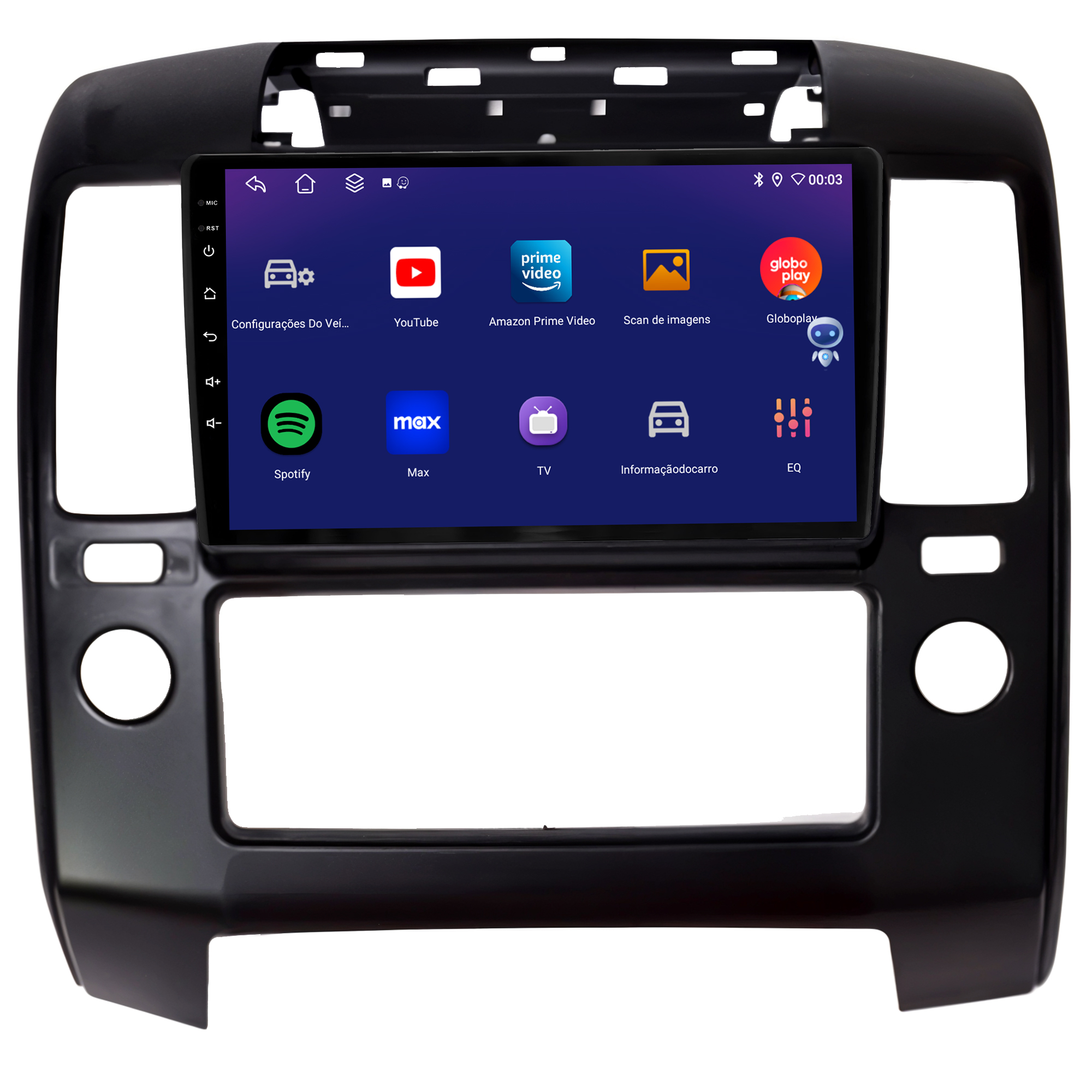 MULTIMÍDIA JOKER <BR> 4RAM 64GB 9" <BR> FRONTIER AR ANALÓGICO 2008 A 2016 - Imagem 5