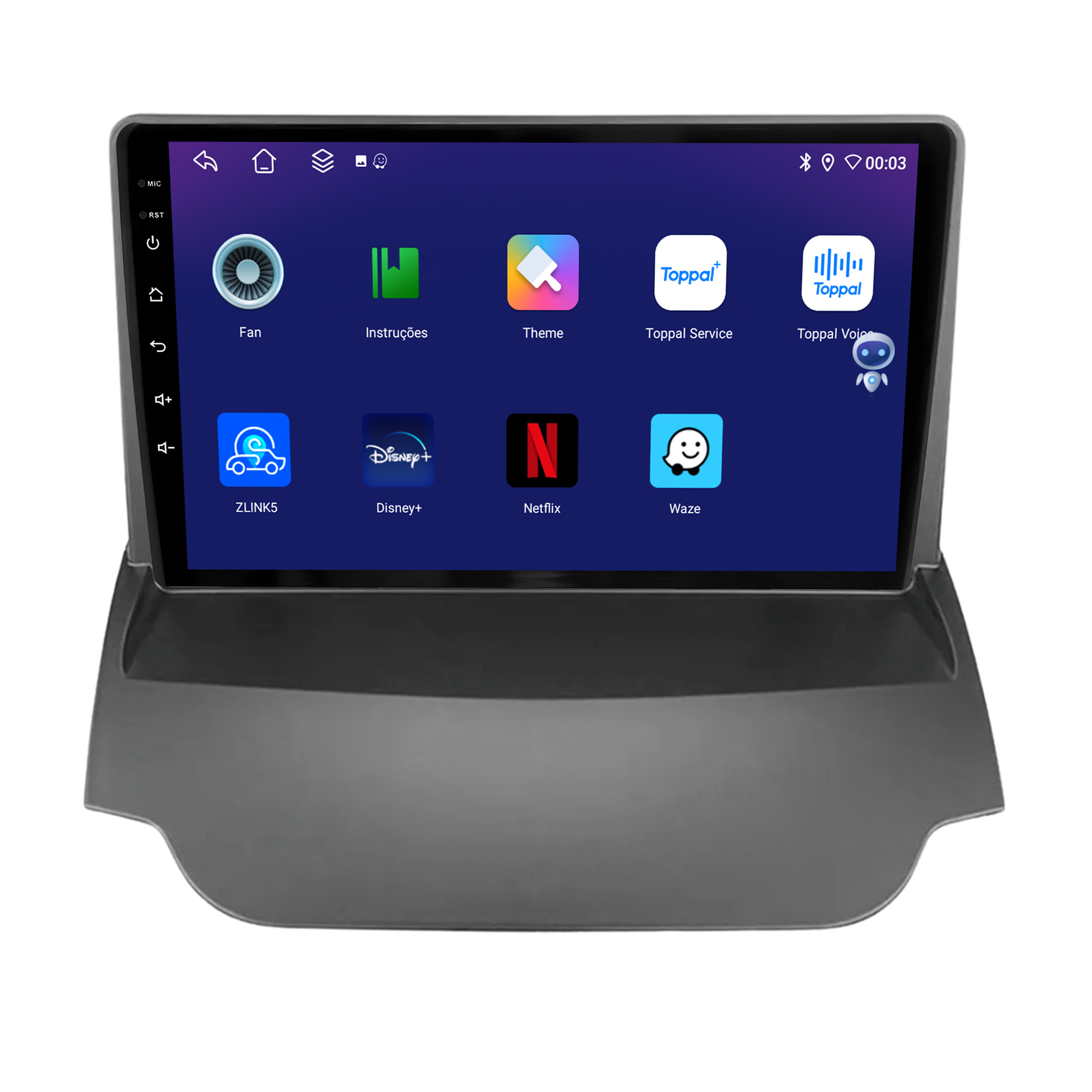 MULTIMÍDIA JOKER <BR> 4RAM 64GB 10" <BR> ECOSPORT 2018 A 2022 - Imagem 6