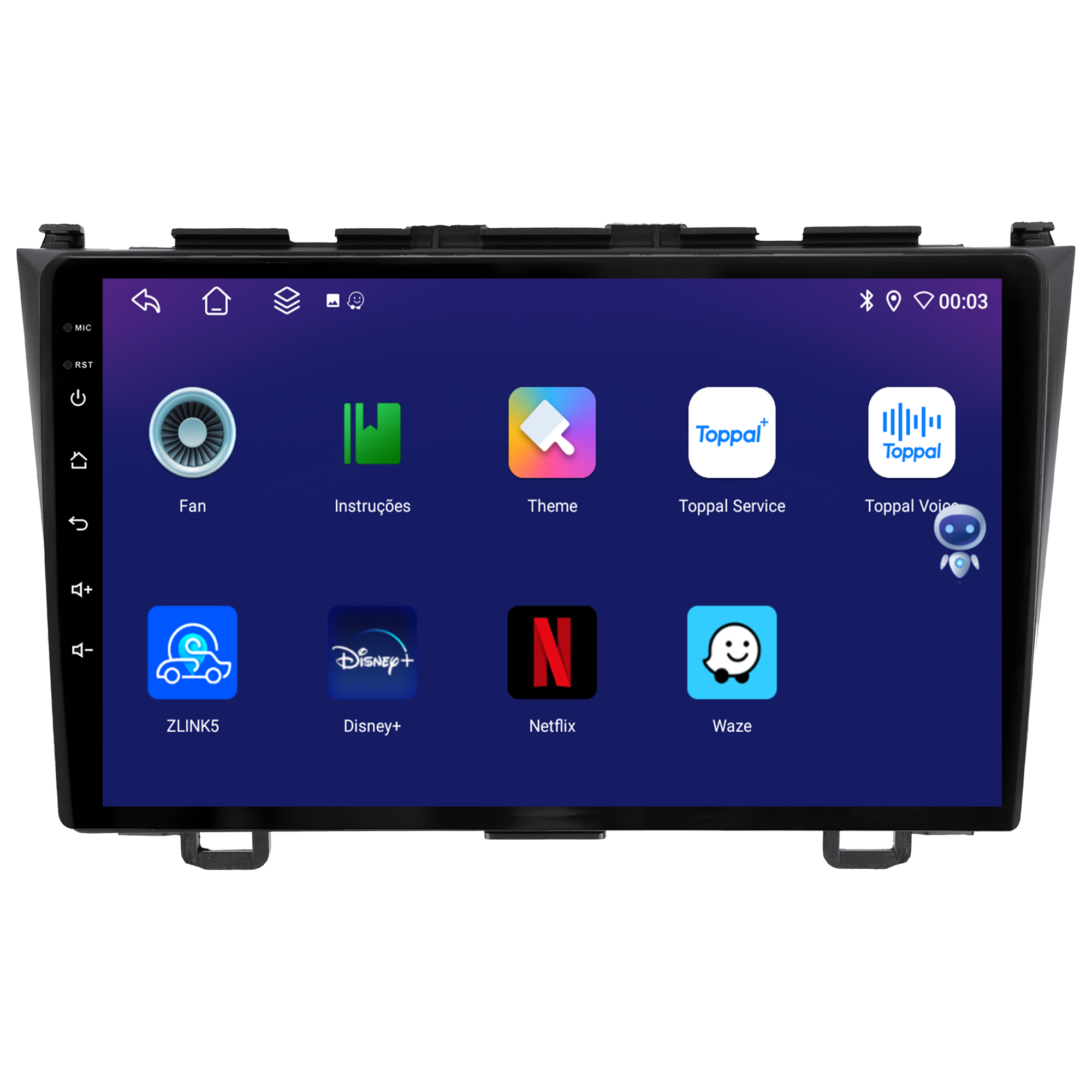 MULTIMÍDIA JOKER <BR> 4RAM 64GB 9" <BR> CRV 2007 A 2011 - Imagem 6