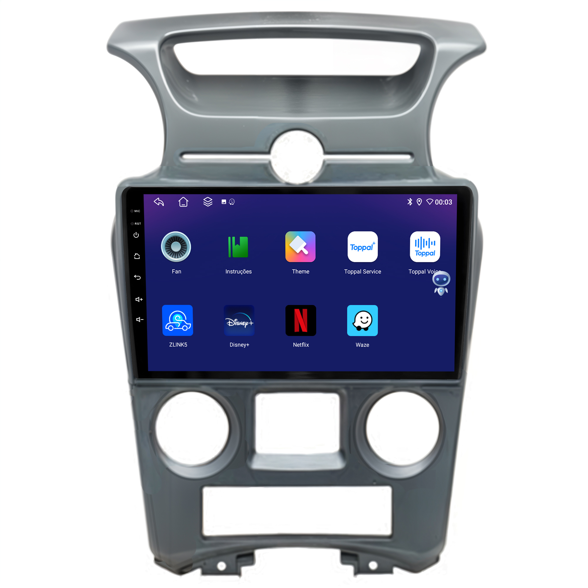 MULTIMÍDIA JOKER <BR> 4RAM 64GB 9" <BR> CARENS 2008 A 2013 - Imagem 6