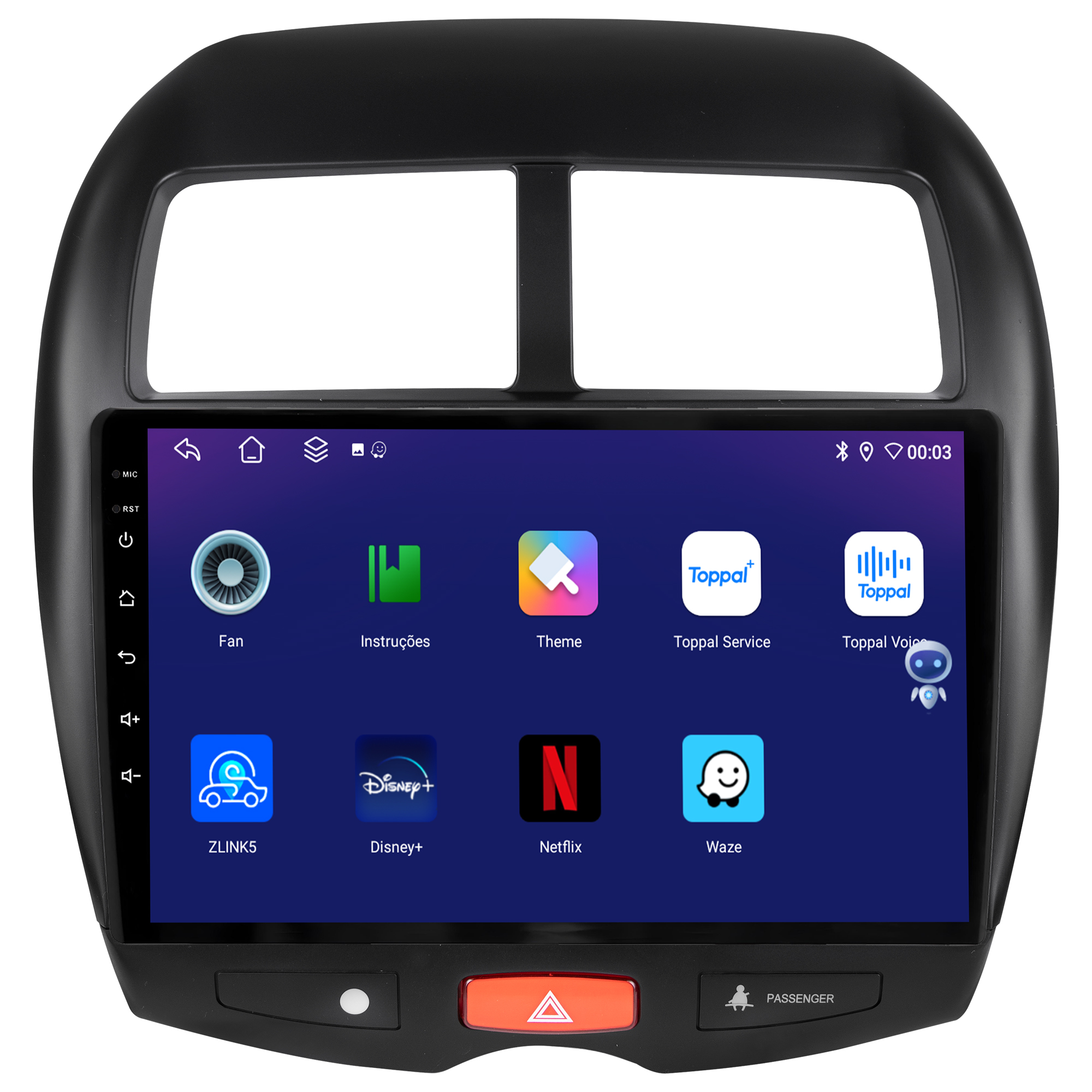 MULTIMÍDIA JOKER <BR> 4RAM 64GB 10" <BR> ASX - Imagem 6