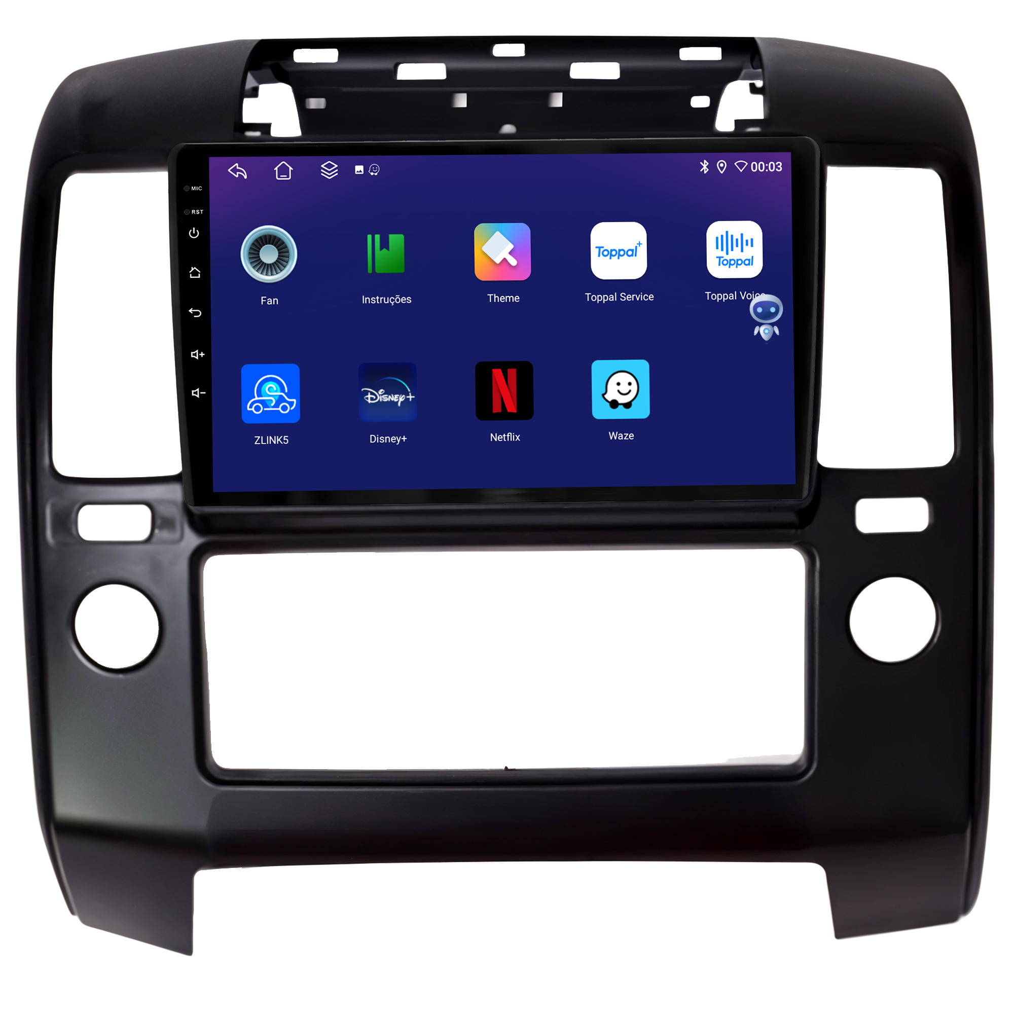 MULTIMÍDIA JOKER <BR> 4RAM 64GB 9" <BR> FRONTIER AR ANALÓGICO 2008 A 2016 - Imagem 6