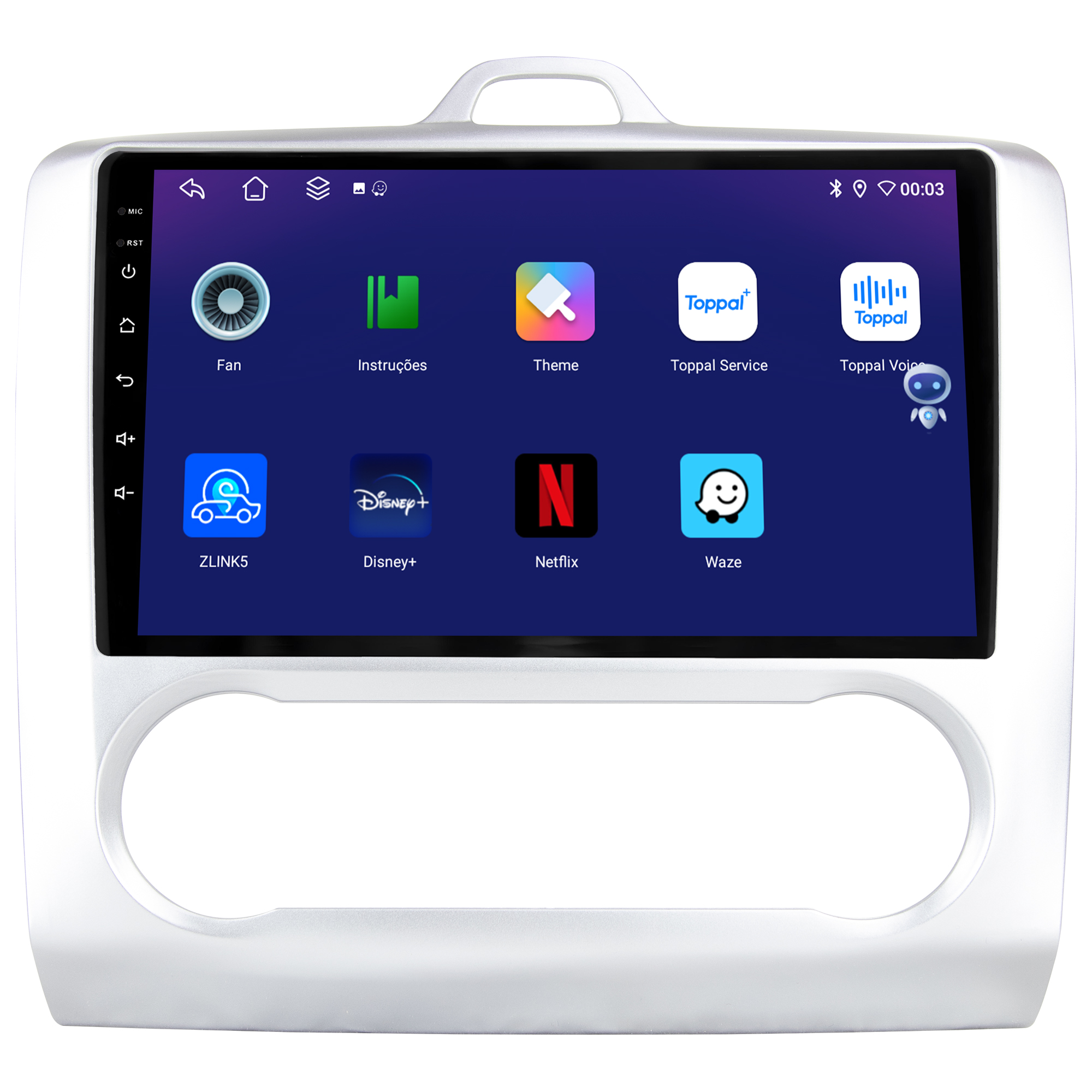 MULTIMÍDIA JOKER <BR> 4RAM 64GB 9" <BR> FOCUS 2009 A 2013 <BR> AR DIGITAL - Imagem 6