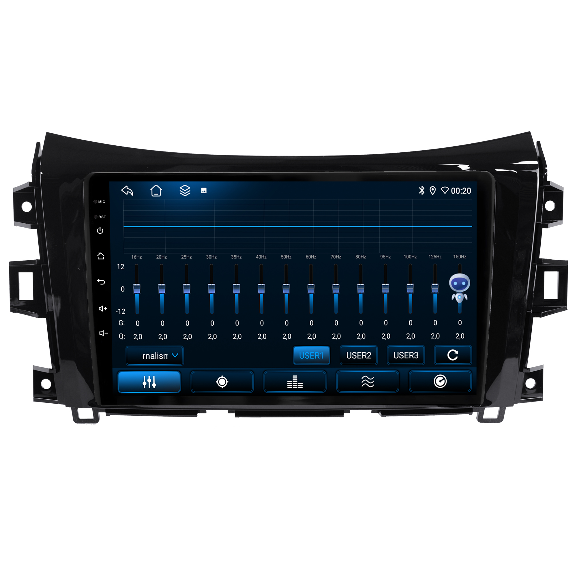 MULTIMÍDIA JOKER <BR> 4RAM 64GB 9" <BR> FRONTIER 2017 A 2024 - Imagem 9