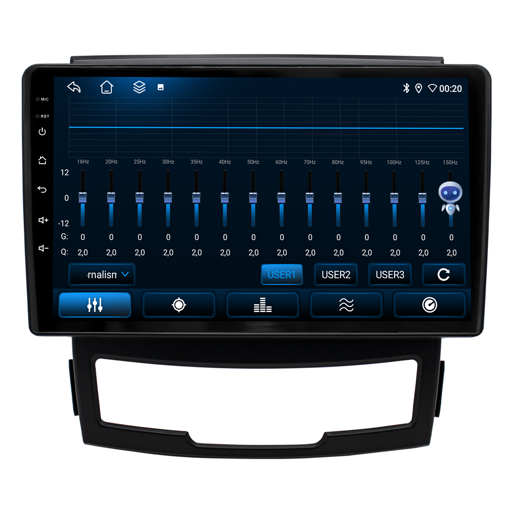 MULTIMÍDIA JOKER <BR> 4RAM 64GB 9" <BR> KORANDO 2011 2012 - Imagem 9