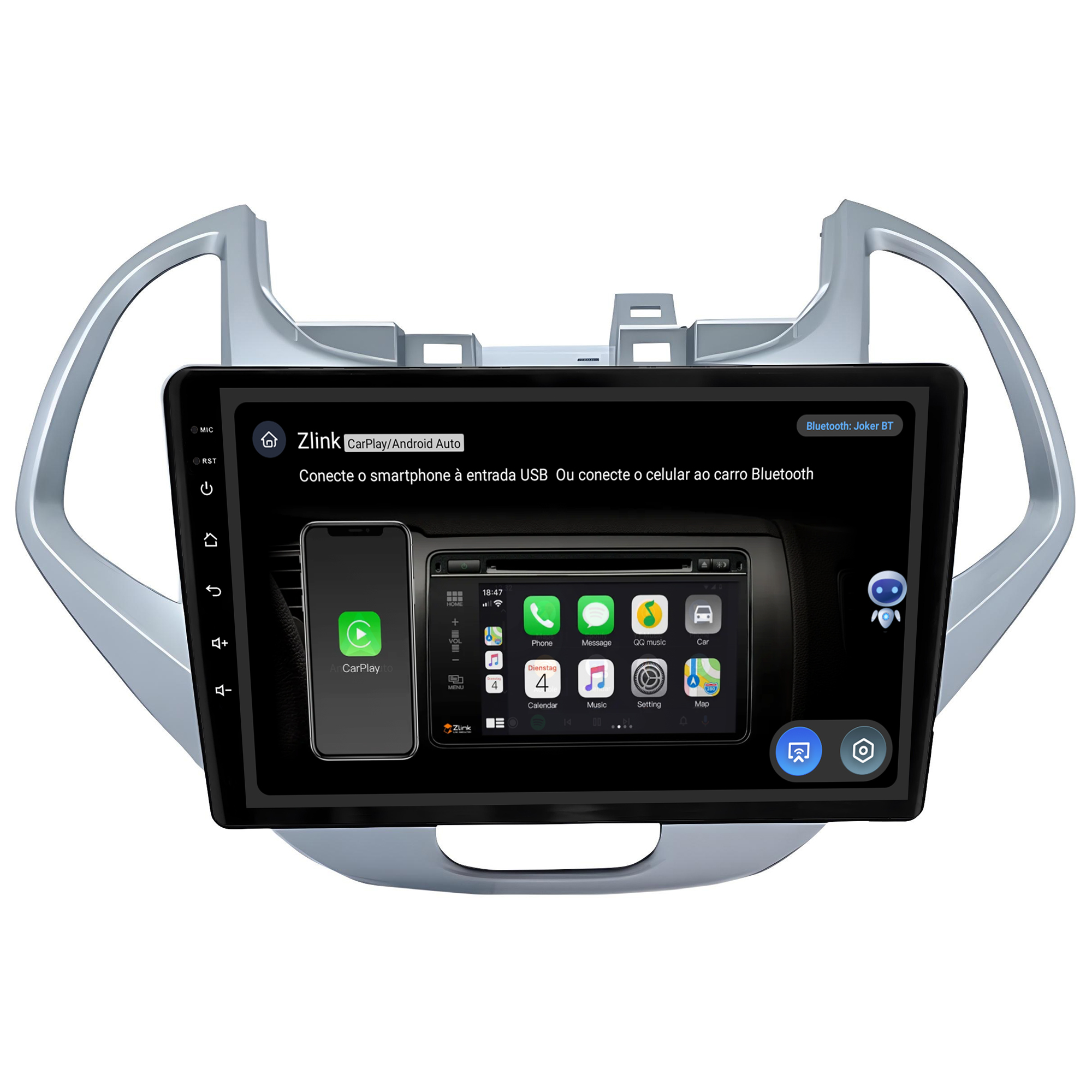 MULTIMÍDIA JOKER <BR> 4RAM 64GB 9" <BR> KA 2019 ACIMA - Imagem 11