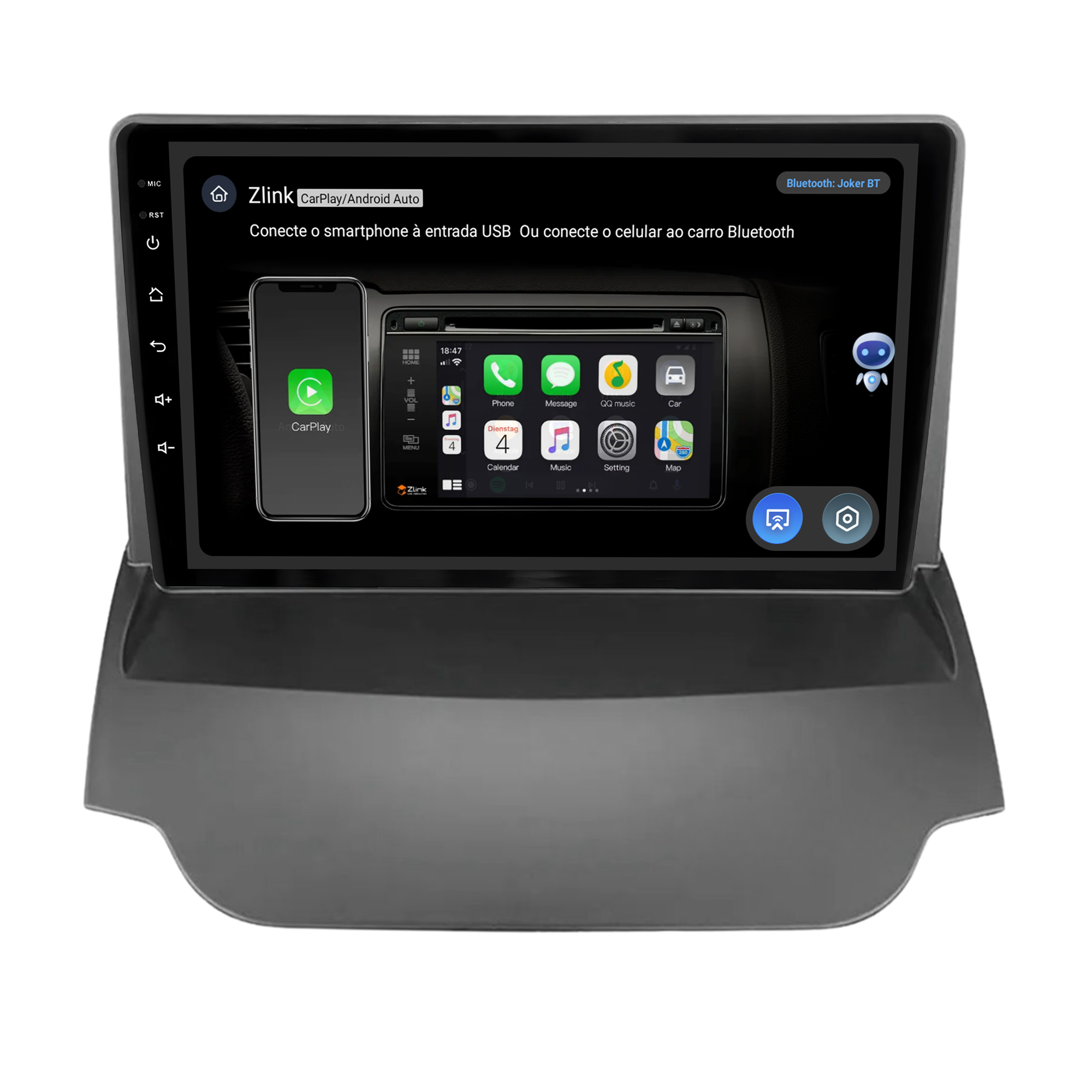 MULTIMÍDIA JOKER <BR> 4RAM 64GB 10" <BR> ECOSPORT 2018 A 2022 - Imagem 11