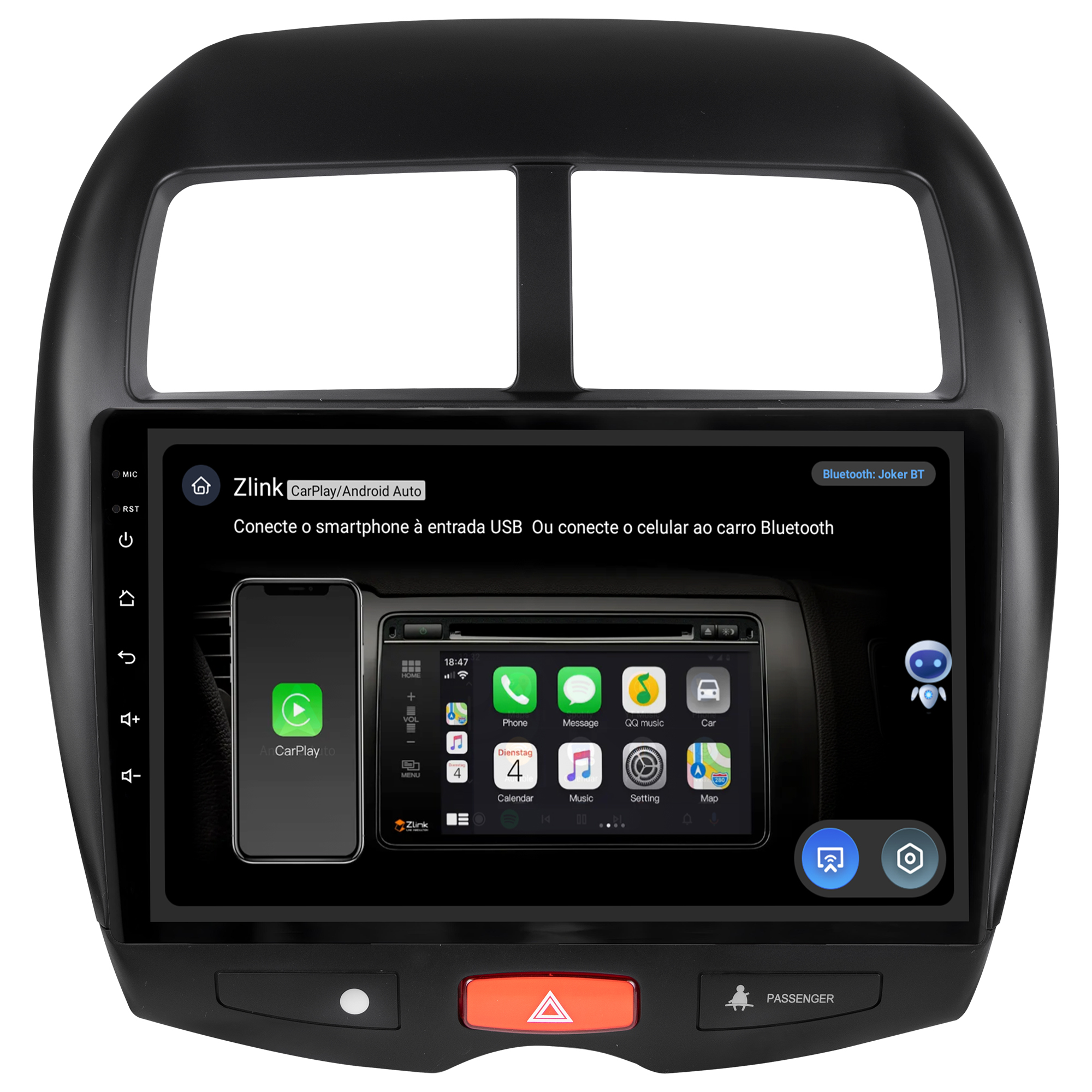 MULTIMÍDIA JOKER <BR> 4RAM 64GB 10" <BR> ASX - Imagem 11