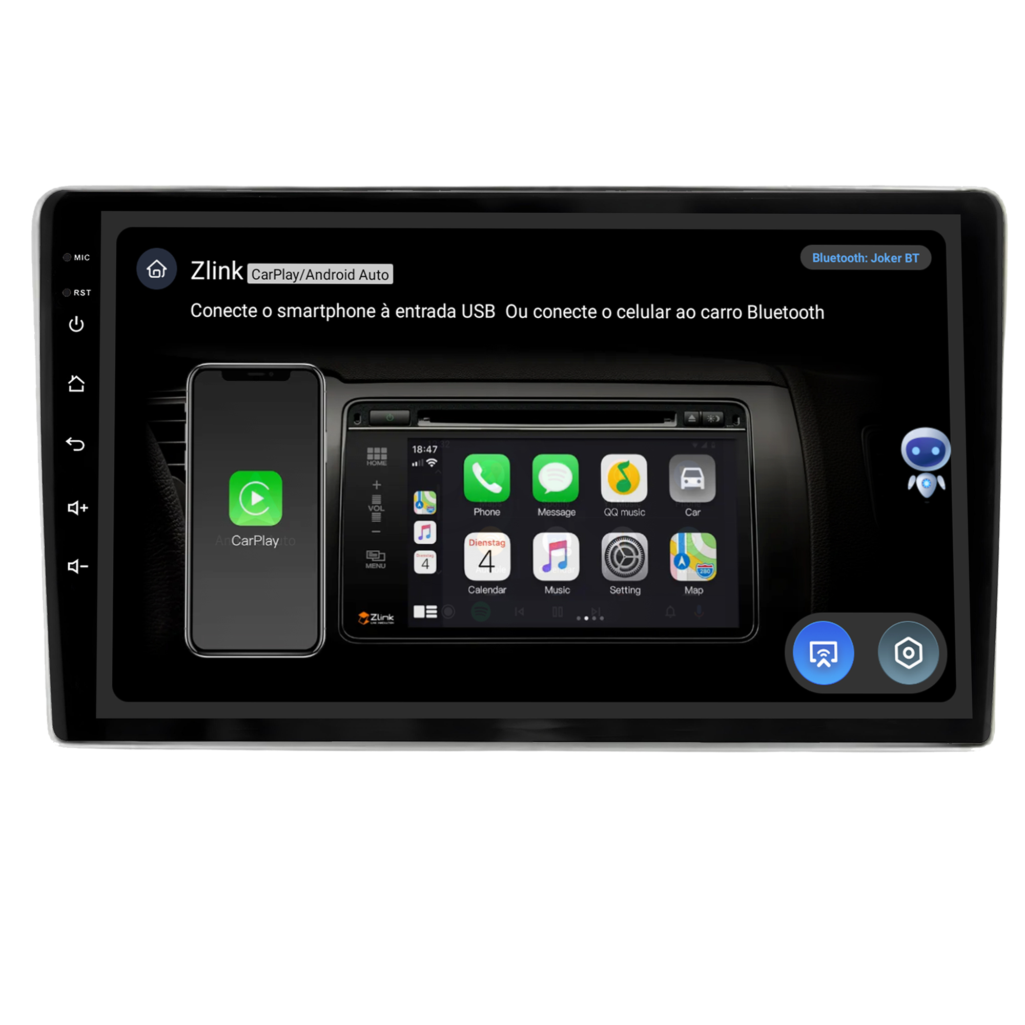 MULTIMÍDIA JOKER <BR> 4RAM 64GB 9" <BR> 307 ATÉ 2012 - Imagem 11