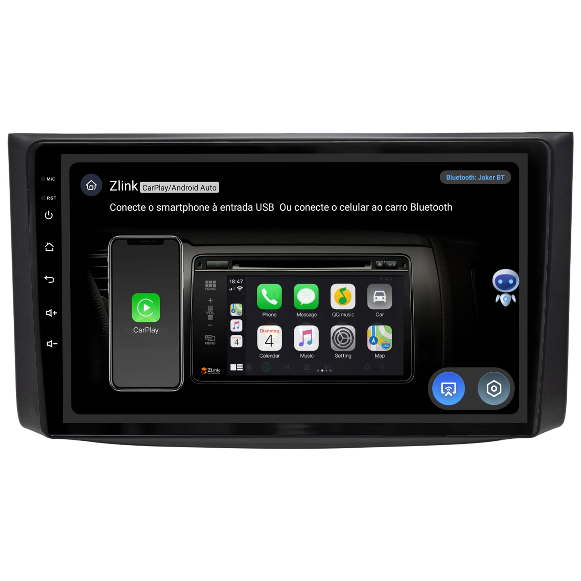 MULTIMÍDIA JOKER <BR> 4RAM 64GB 9" <BR> CAPTIVA - Imagem 11