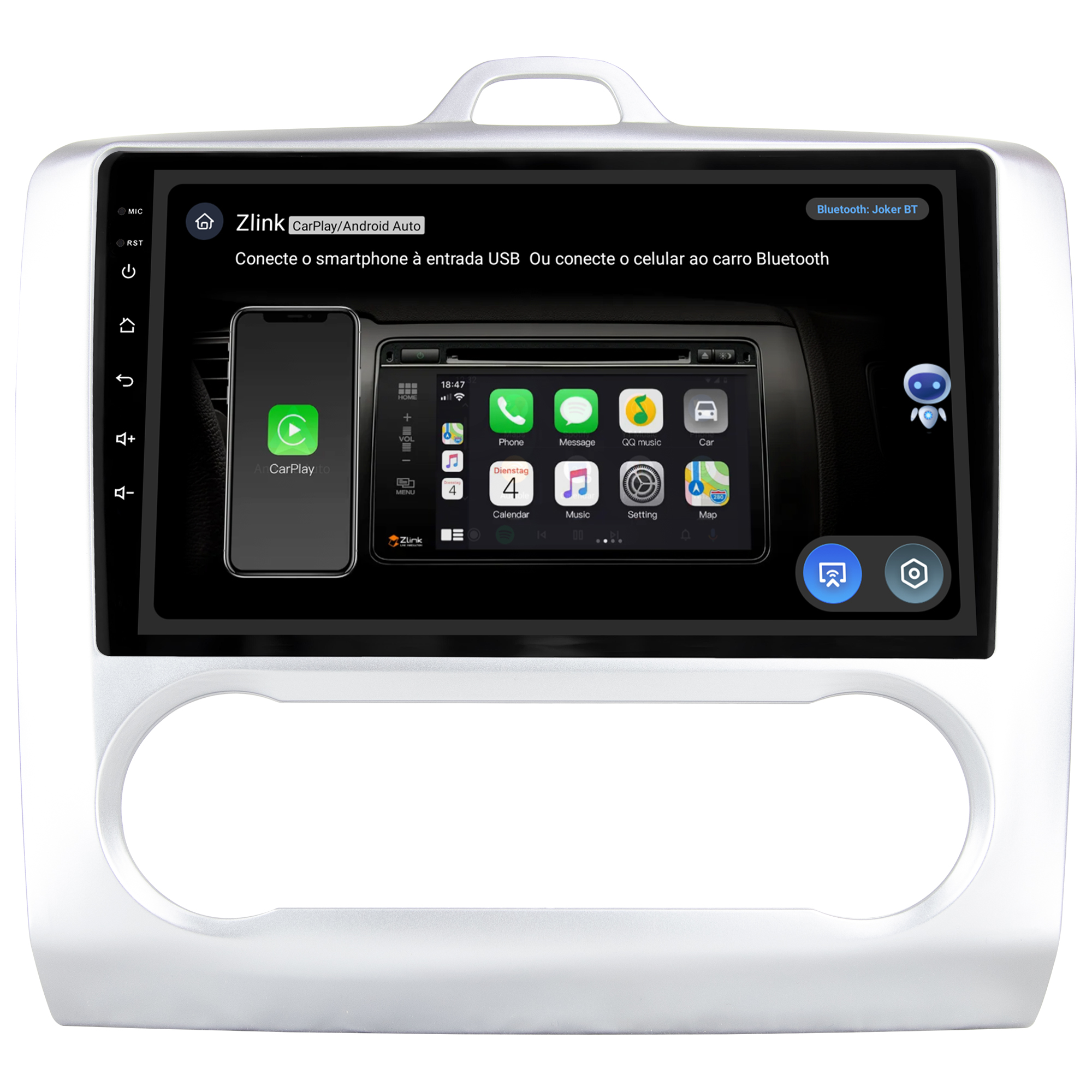 MULTIMÍDIA JOKER <BR> 4RAM 64GB 9" <BR> FOCUS 2009 A 2013 <BR> AR DIGITAL - Imagem 11