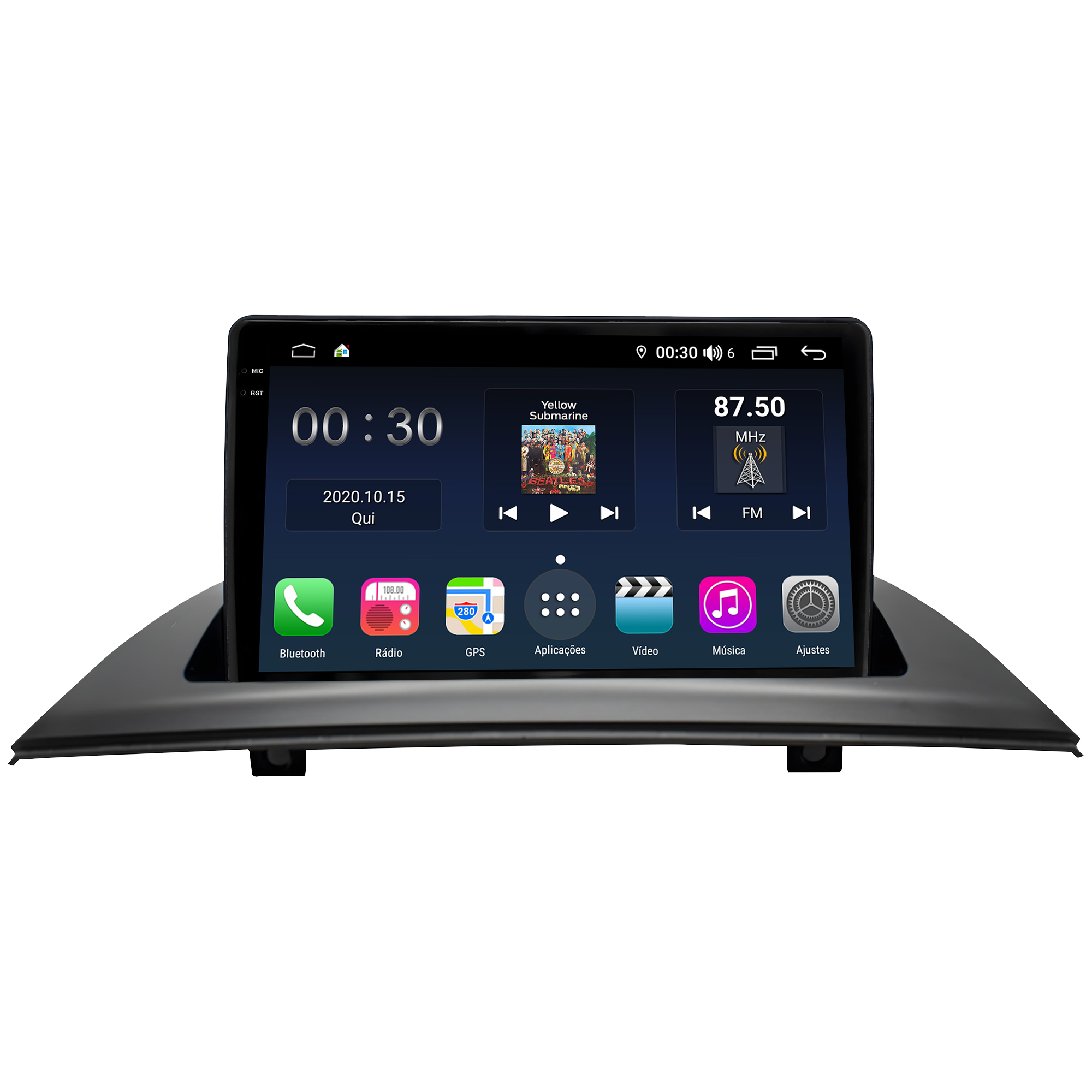 MULTIMÍDIA <BR> AIKON PRÓTON <BR> 4RAM 64GB QLED 9'' <BR> X3 2006 A 2010 - Imagem 3