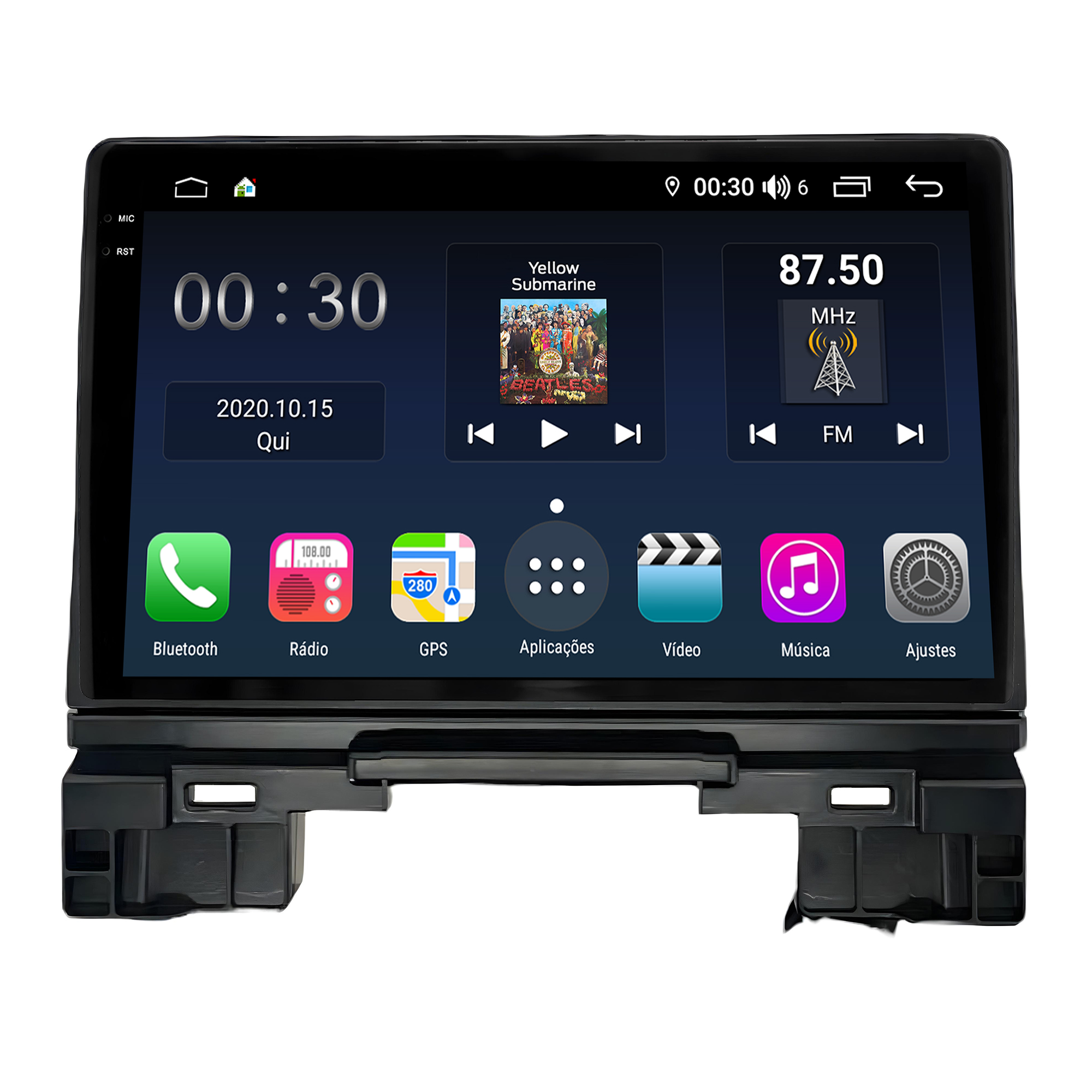 MULTIMÍDIA <BR> AIKON PRÓTON <BR> 4RAM 64GB QLED 10" <BR> HRV 2022 ACIMA - Imagem 3