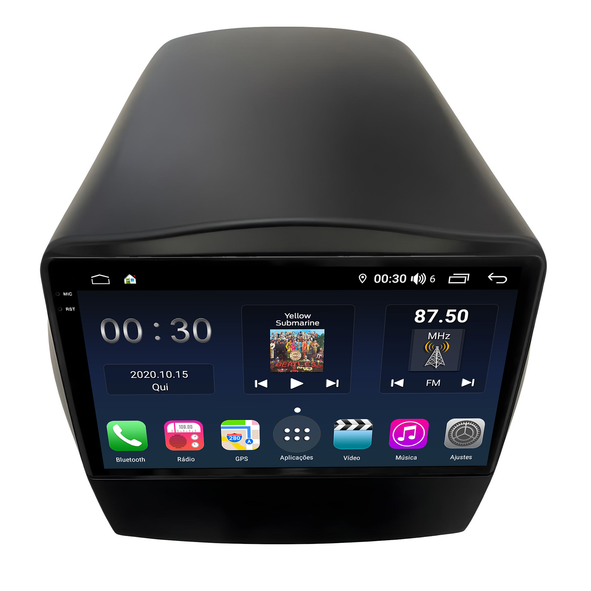 MULTIMÍDIA <BR> AIKON PRÓTON <BR> 6RAM 128GB QLED 9''<BR> HYUNDAI IX35 - Imagem 3