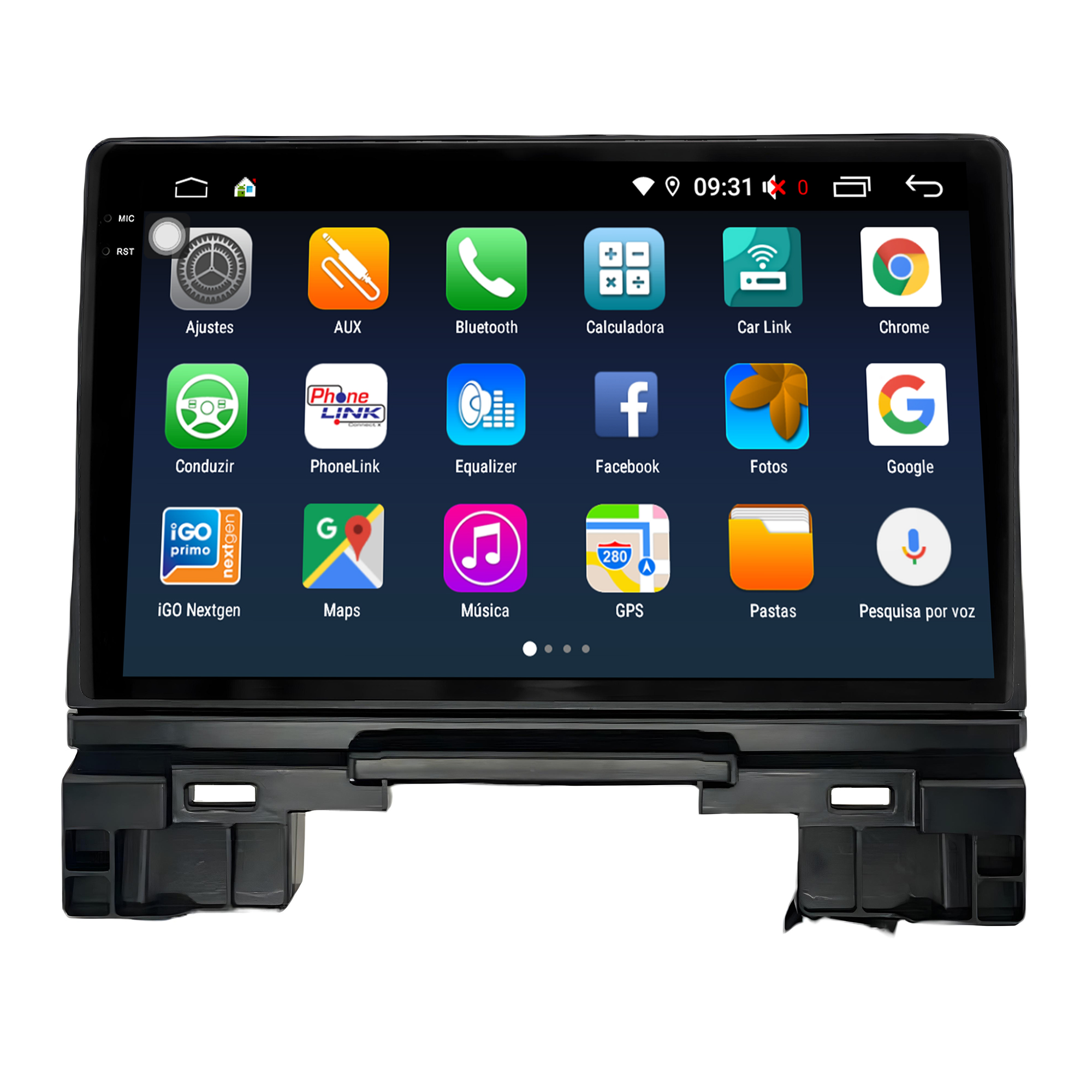 MULTIMÍDIA <BR> AIKON PRÓTON <BR> 4RAM 64GB QLED 10" <BR> HRV 2022 ACIMA - Imagem 4