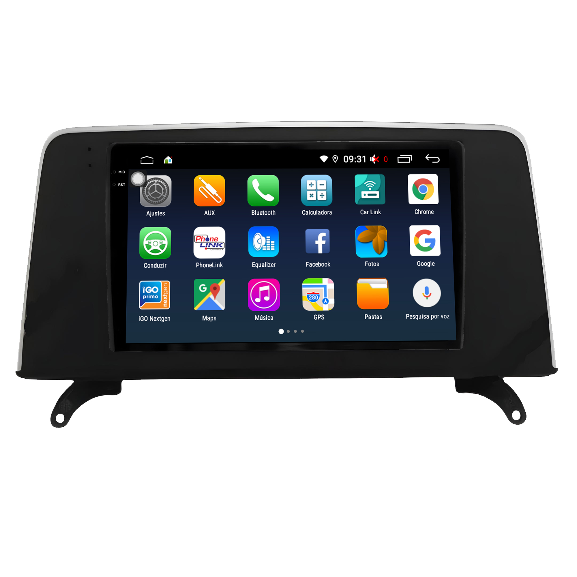 MULTIMÍDIA <BR> AIKON PRÓTON <BR> 4RAM 64GB QLED 9'' <BR> X5 2009 A 2013 <BR> X6 2009 A 2014 - Imagem 4