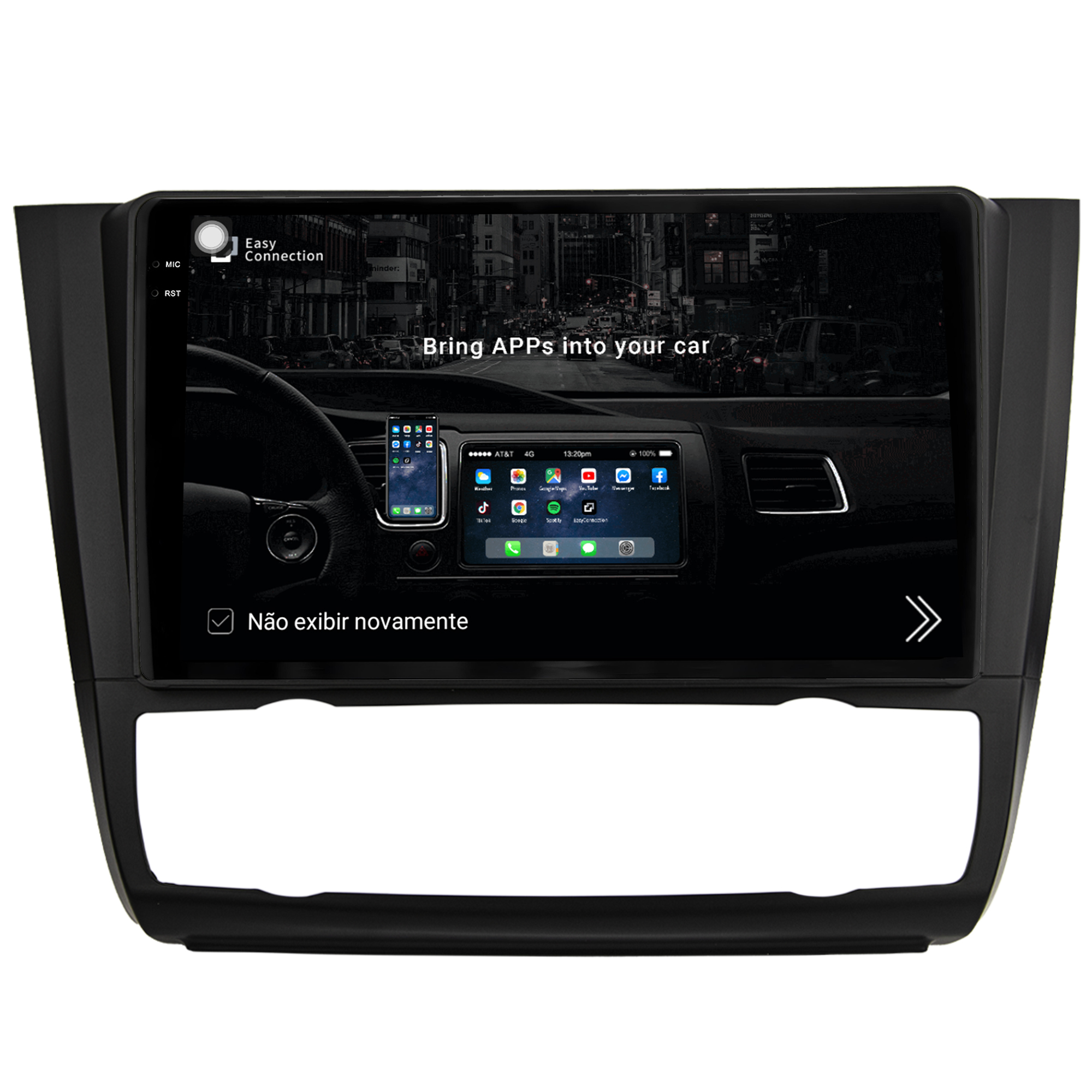 MULTIMÍDIA <BR> AIKON PRÓTON <BR> 4RAM 64GB QLED 9'' <BR> SÉRIE 1 118i 120i 130i 135i <BR> 2006 A 2012 <BR> AR DIGITAL - Imagem 9