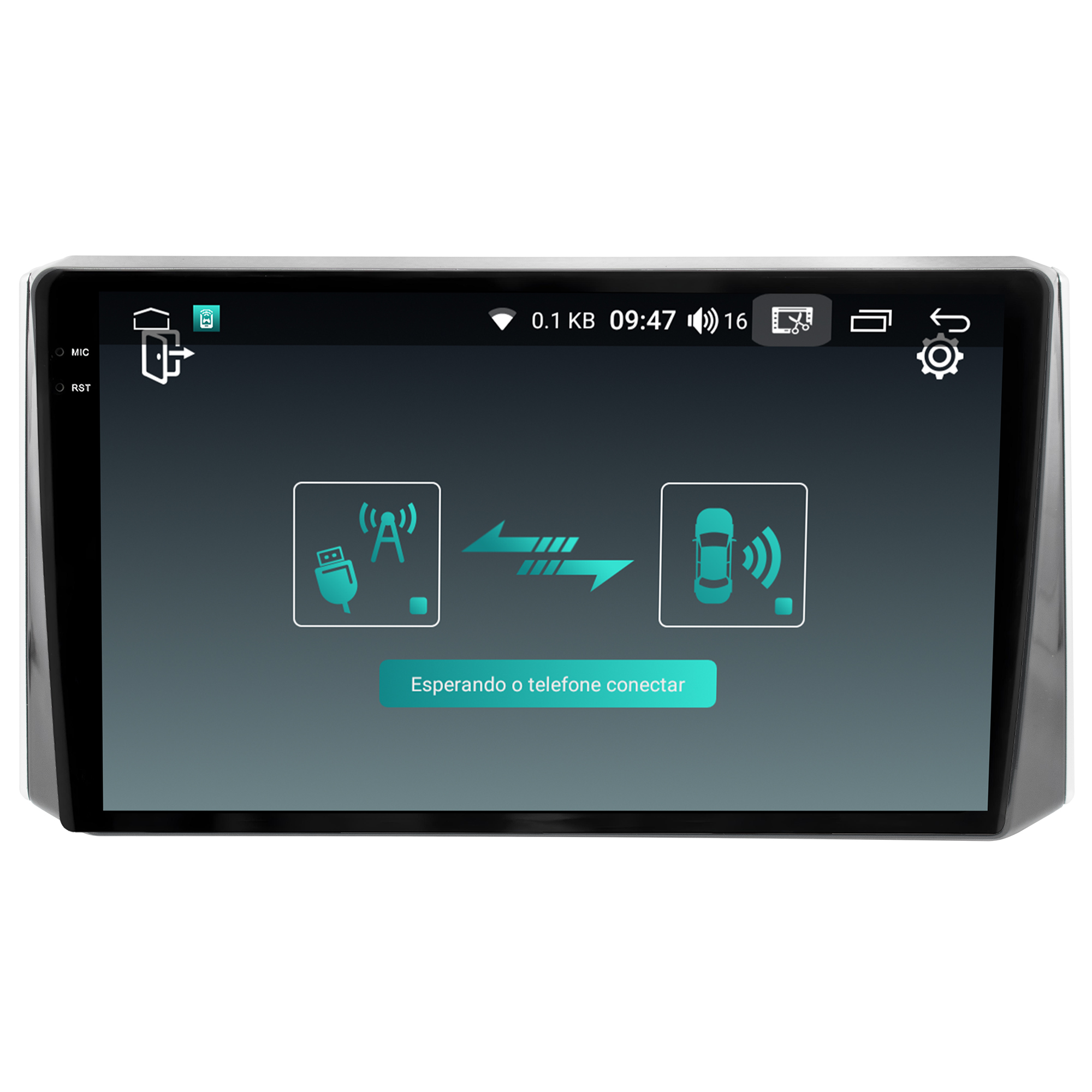 MULTIMÍDIA <BR>AIKON PRÓTON <BR>4RAM 64GB QLED 10"<BR> COROLLA 2020 A 2021 - Imagem 10