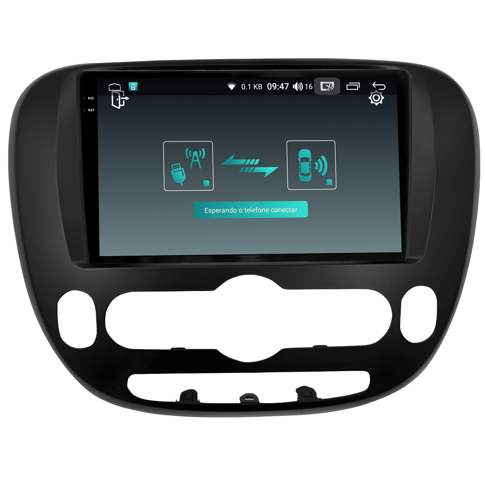 MULTIMÍDIA <BR> AIKON PRÓTON <BR> 4RAM 64GB QLED 9'' <BR> SOUL 2015 A 2021 - Imagem 10