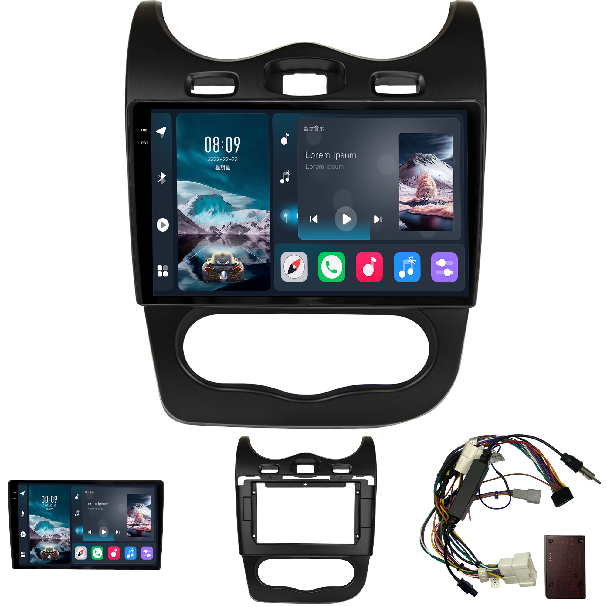 MULTIMÍDIA <BR> SOAUDIO S LINE <BR> 2RAM 64GB QLED 10" <BR> SANDERO <BR> LOGAN 2012 A 2014 - Imagem 2