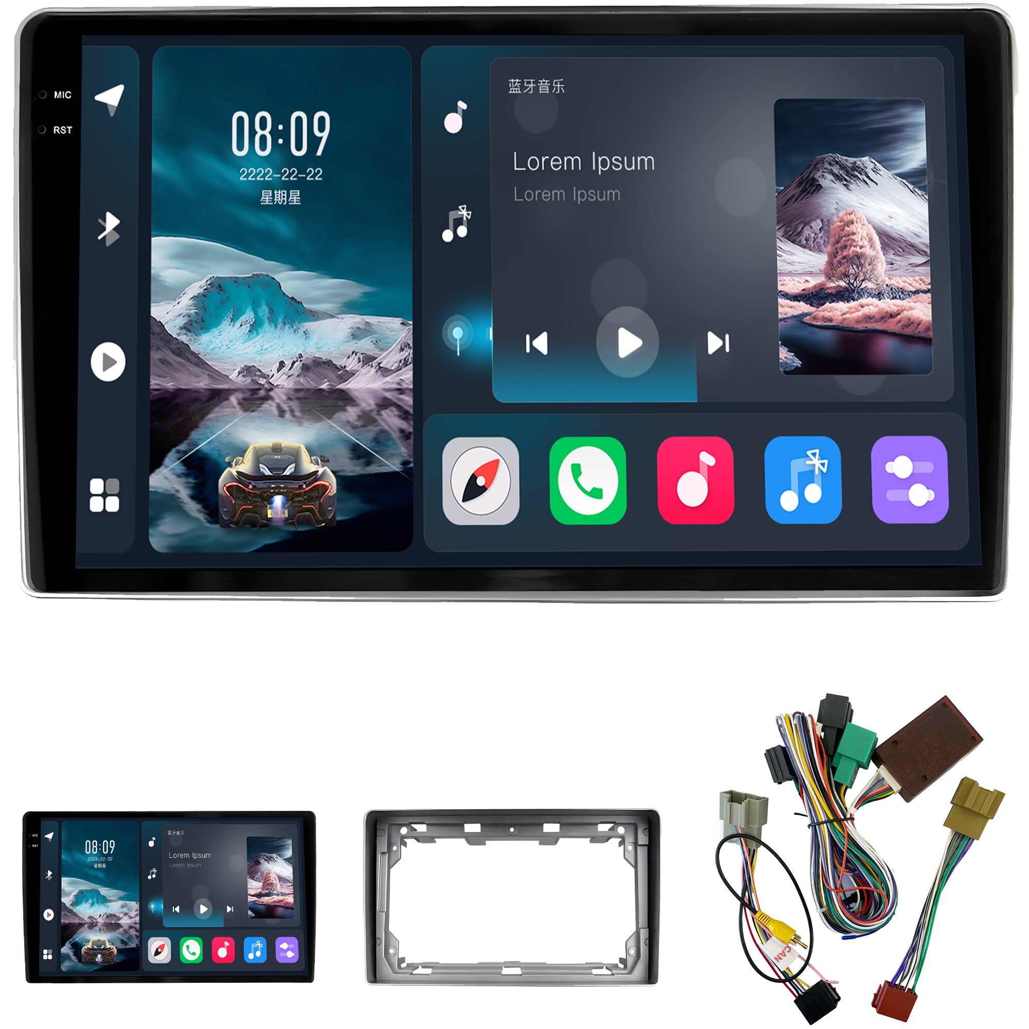 MULTIMÍDIA <BR> SOAUDIO S LINE <BR> 2RAM 64GB QLED 9'' <BR> SPIN 2012 A 2024 - Imagem 2