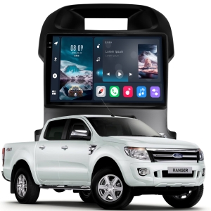 MULTIMÍDIA <BR> SOAUDIO S LINE <BR> 2RAM 64GB QLED 9'' <BR> RANGER <BR> 2013 A 2016