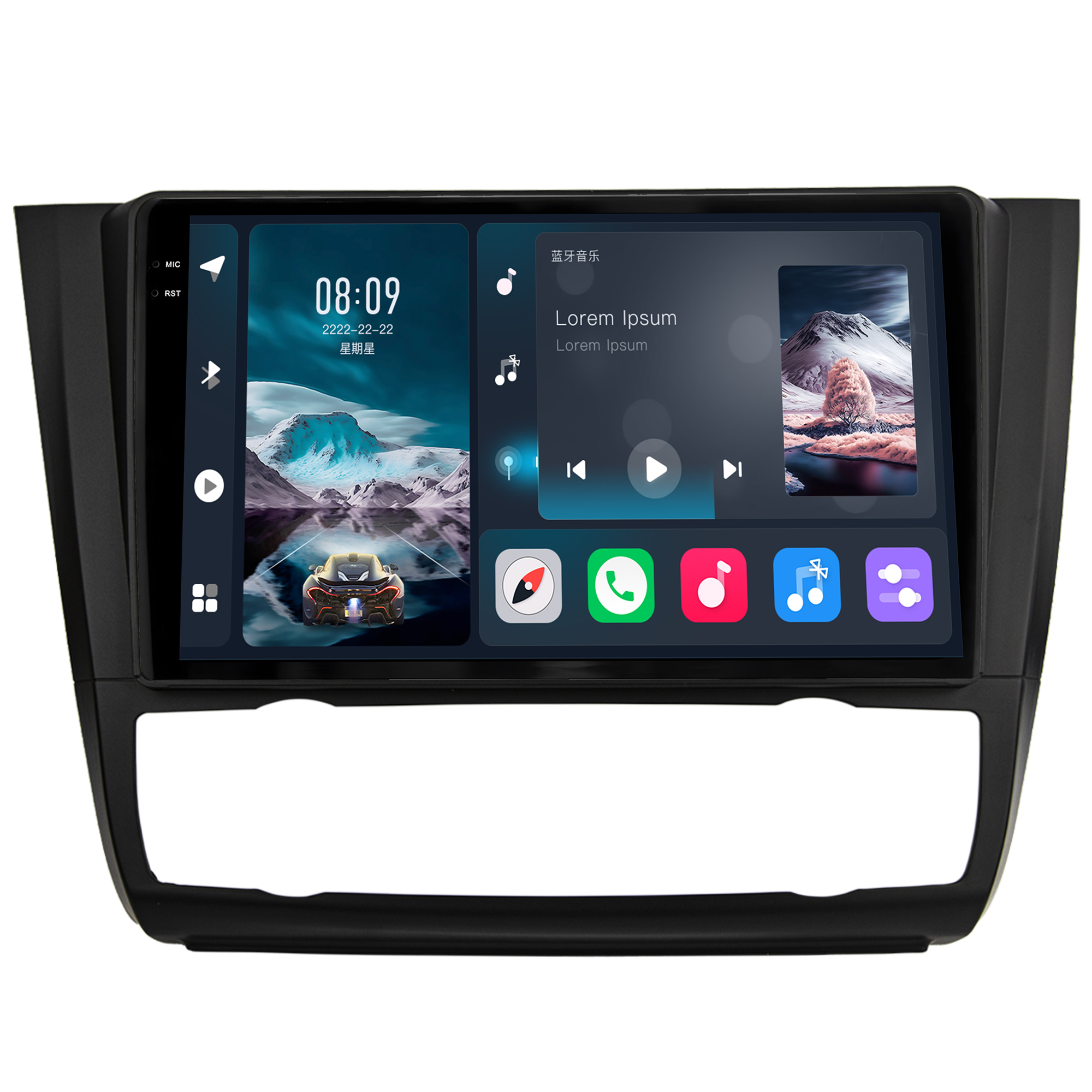 MULTIMÍDIA <BR> SOAUDIO S LINE <BR> 2RAM 64GB QLED 9'' <BR> SÉRIE 1 118i 120i 130i 135i <BR> 2006 A 2012 <BR> AR DIGITAL - Imagem 3