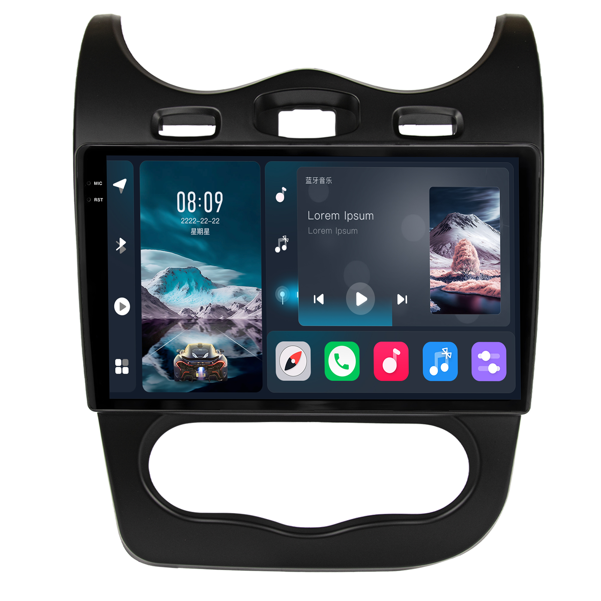 MULTIMÍDIA <BR> SOAUDIO S LINE <BR> 2RAM 64GB QLED 10" <BR> SANDERO <BR> LOGAN 2012 A 2014 - Imagem 3