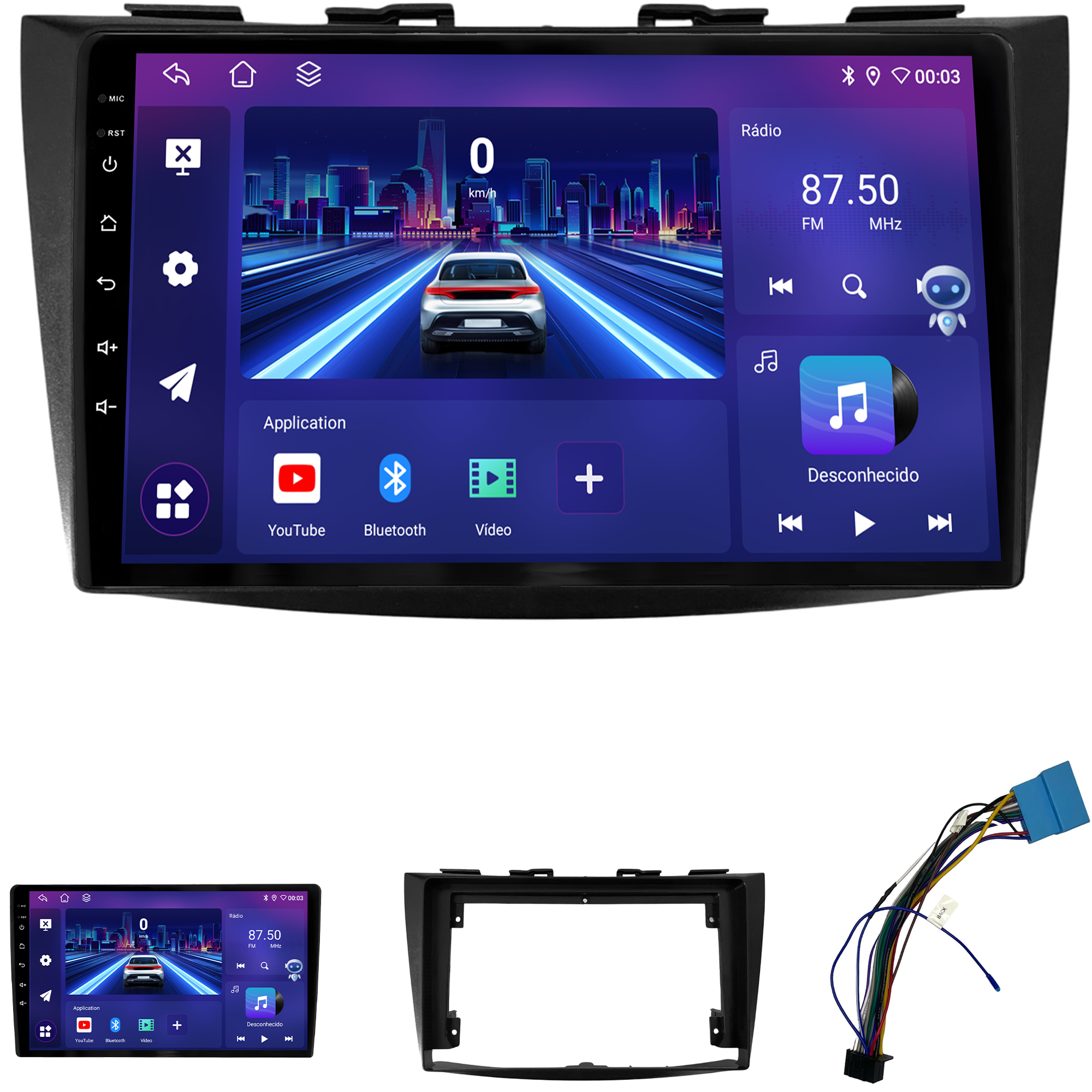 MULTIMÍDIA JOKER <BR> 4RAM 64GB 9" <BR> SWIFT - Imagem 2