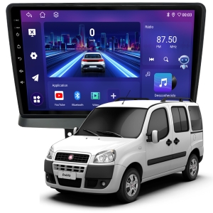 MULTIMÍDIA JOKER <BR> 6RAM 128GB 9" <BR> DOBLÔ 2002 A 2021