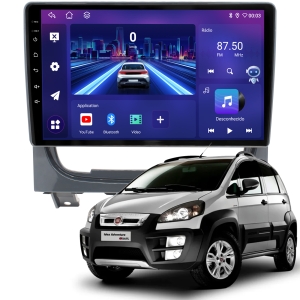 MULTIMÍDIA JOKER <BR> 6RAM 128GB 9" <BR> PALIO WEEKEND <BR> IDEA 2013 A 2020