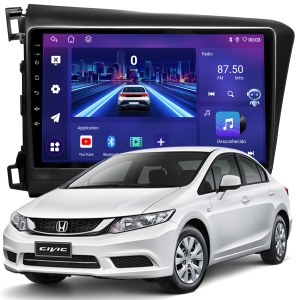 MULTIMÍDIA JOKER <BR> 6RAM 128GB 9" <BR> CIVIC G9 2012 A 2016