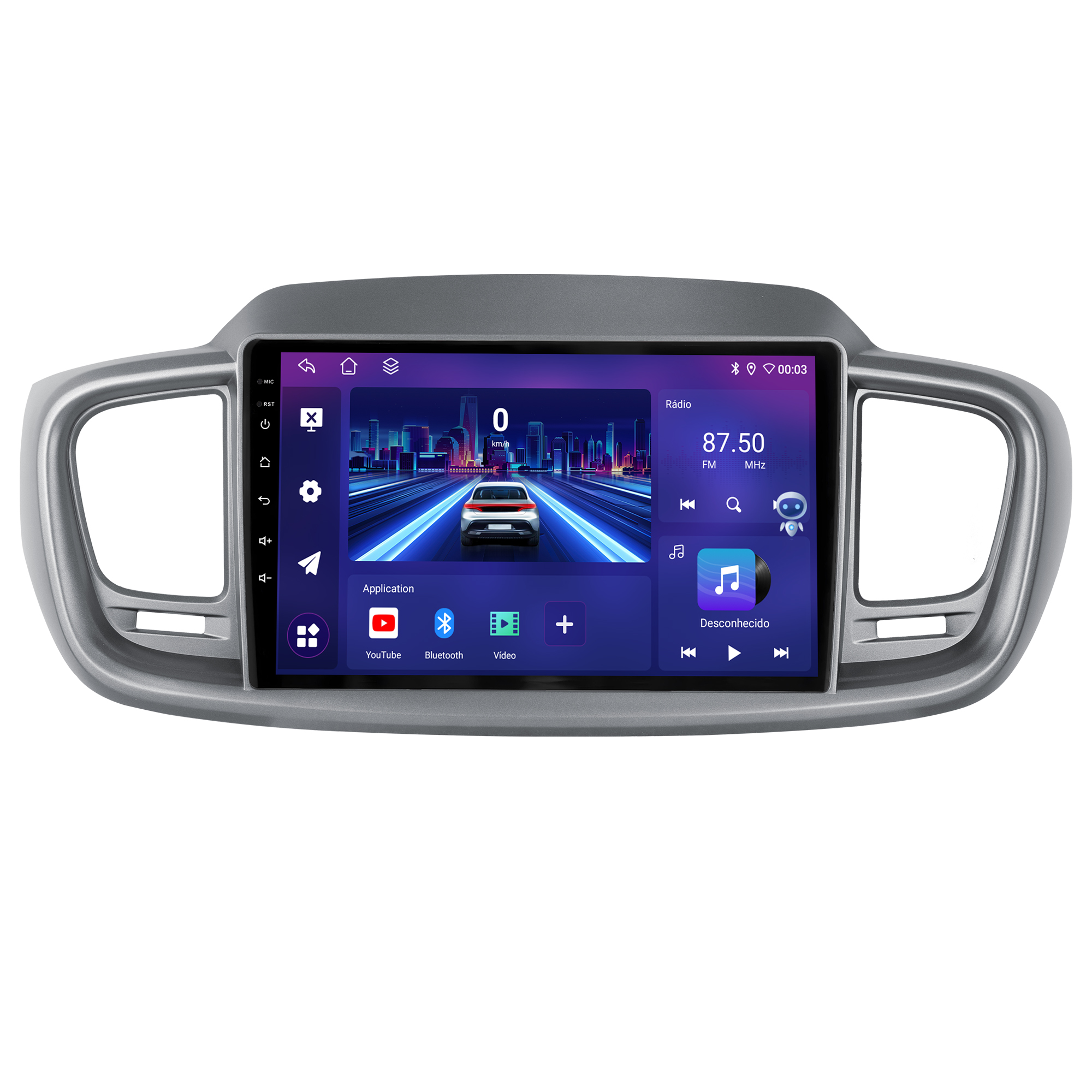MULTIMÍDIA JOKER <BR> 6RAM 128GB 10" <BR> SORENTO 2016 A 2022 - Imagem 3