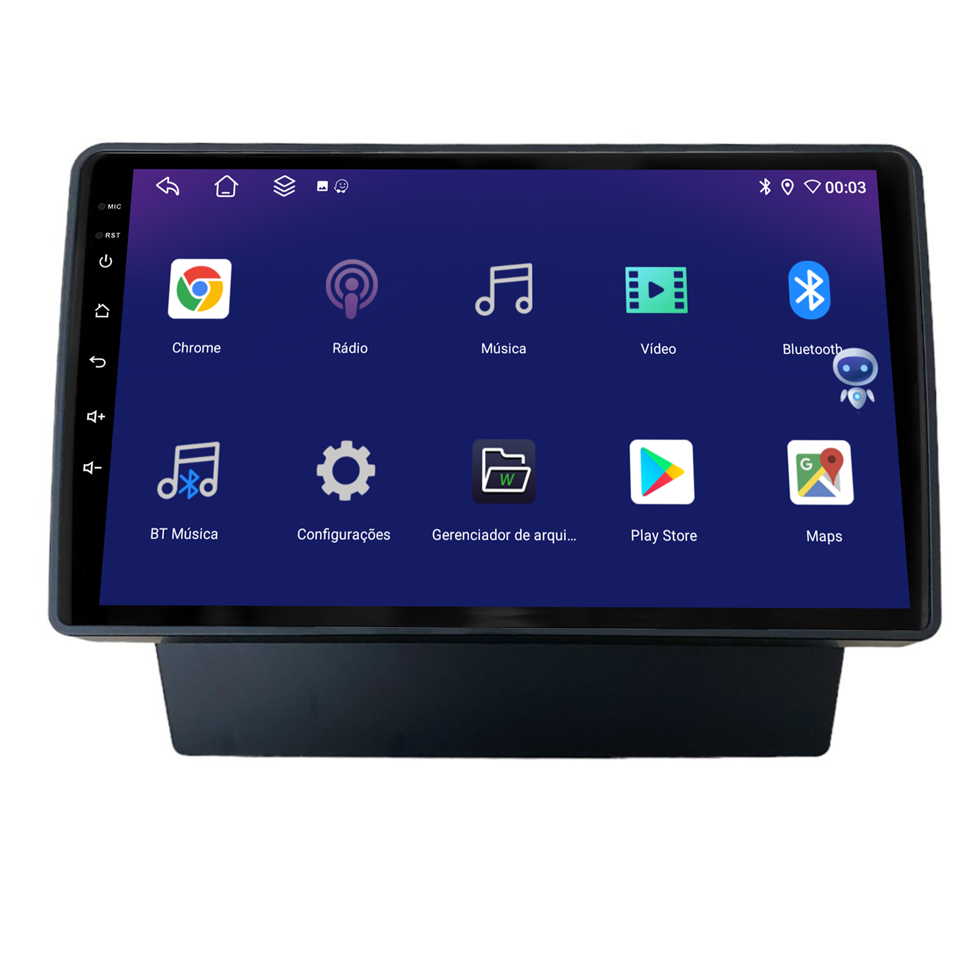 MULTIMÍDIA JOKER <BR> 6RAM 128GB 9" <BR> CELTA G2 2006 A 2016 <BR> PRISMA 2006 A 2012 - Imagem 4