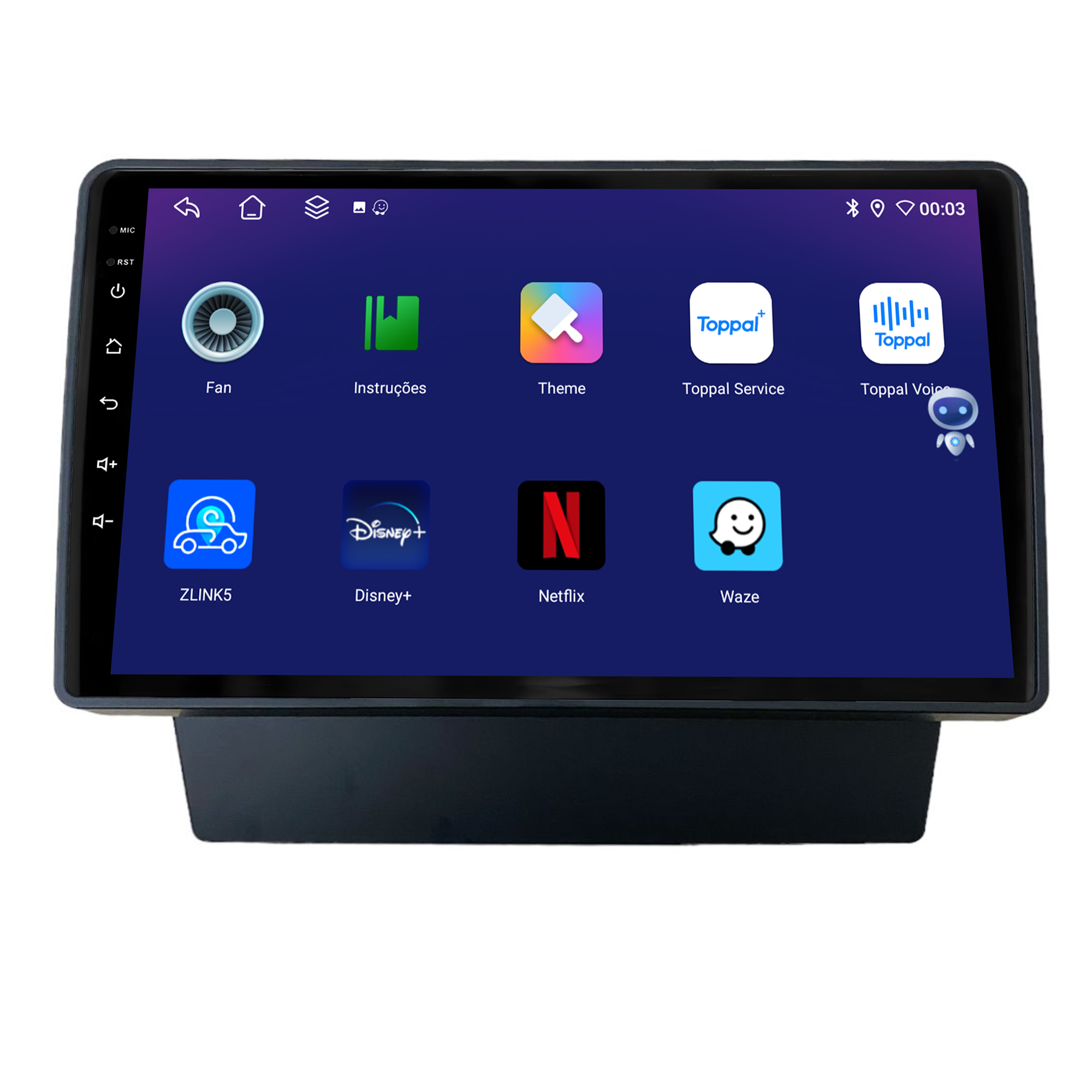 MULTIMÍDIA JOKER <BR> 6RAM 128GB 9" <BR> CELTA G2 2006 A 2016 <BR> PRISMA 2006 A 2012 - Imagem 6