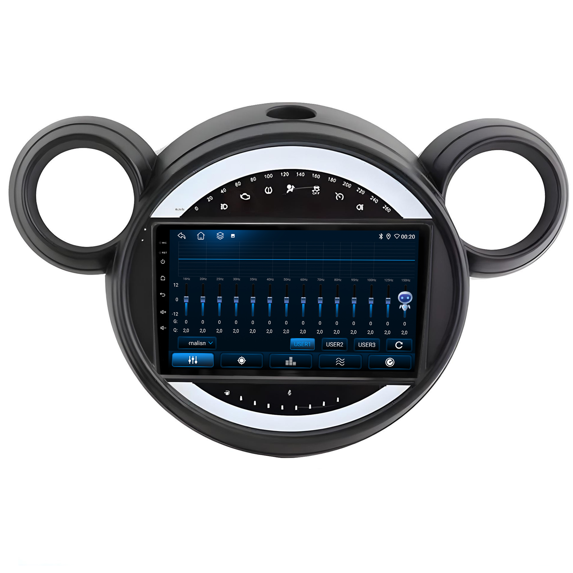 MULTIMÍDIA JOKER <BR> 6RAM 128GB 9" <BR> MINI COOPER 1.6 2007 A 2016 - Imagem 9