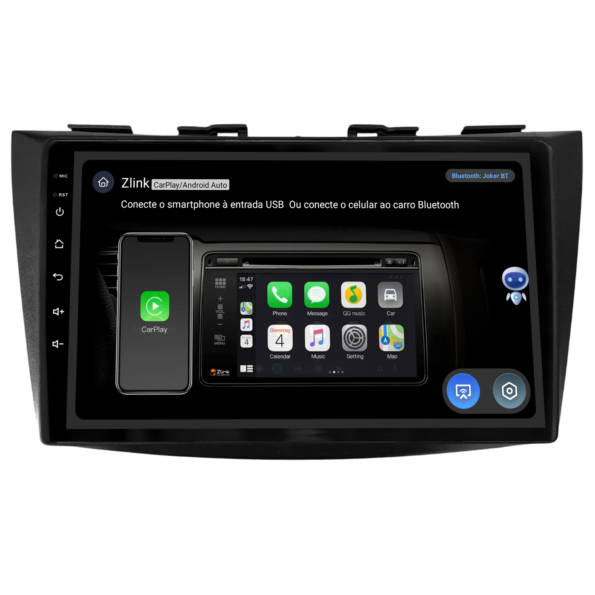 MULTIMÍDIA JOKER <BR> 4RAM 64GB 9" <BR> SWIFT - Imagem 11