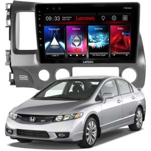 MULTIMÍDIA LENOVO <BR> 2RAM 64GB QLED 10" <BR> NEW CIVIC 2007 A 2011