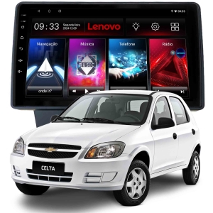 MULTIMÍDIA LENOVO <BR> 2RAM 64GB QLED 9" <BR> CELTA G2 2006 A 2016 <BR> PRISMA 2006 A 2012